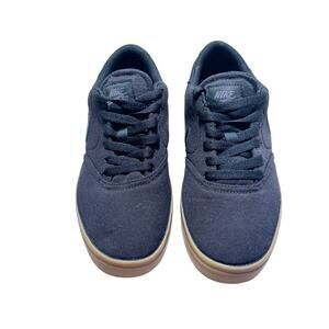 Nike SB Canvas Black and Gum Skate Shoe SZ 6Y